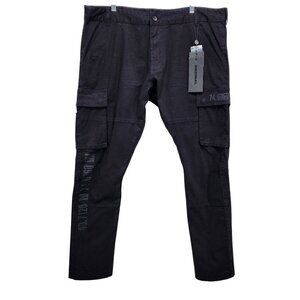 Decibel Mens Black Cargo Utility Pants Size 40X32
